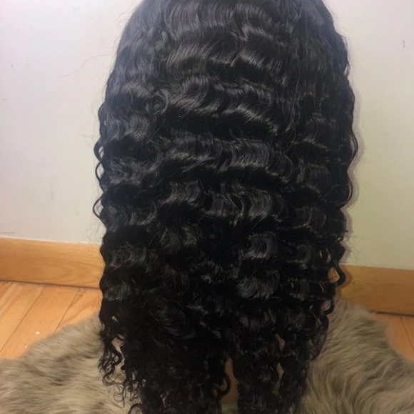 18”  DEEP WAVE CURLY Lace Front Human Hair WIG NWT main image 6